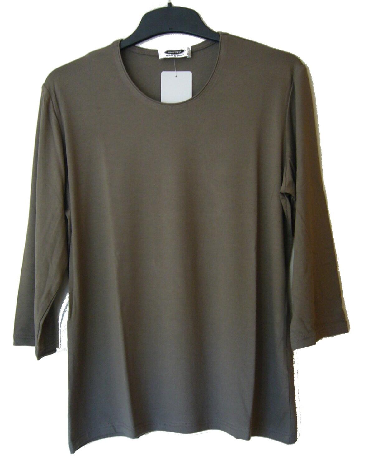 UNO PIU Damen Shirt 3/4 Arm Taupe