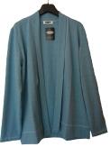 UNO PIU Damen Shirtjacke Schalkragen meliert blau