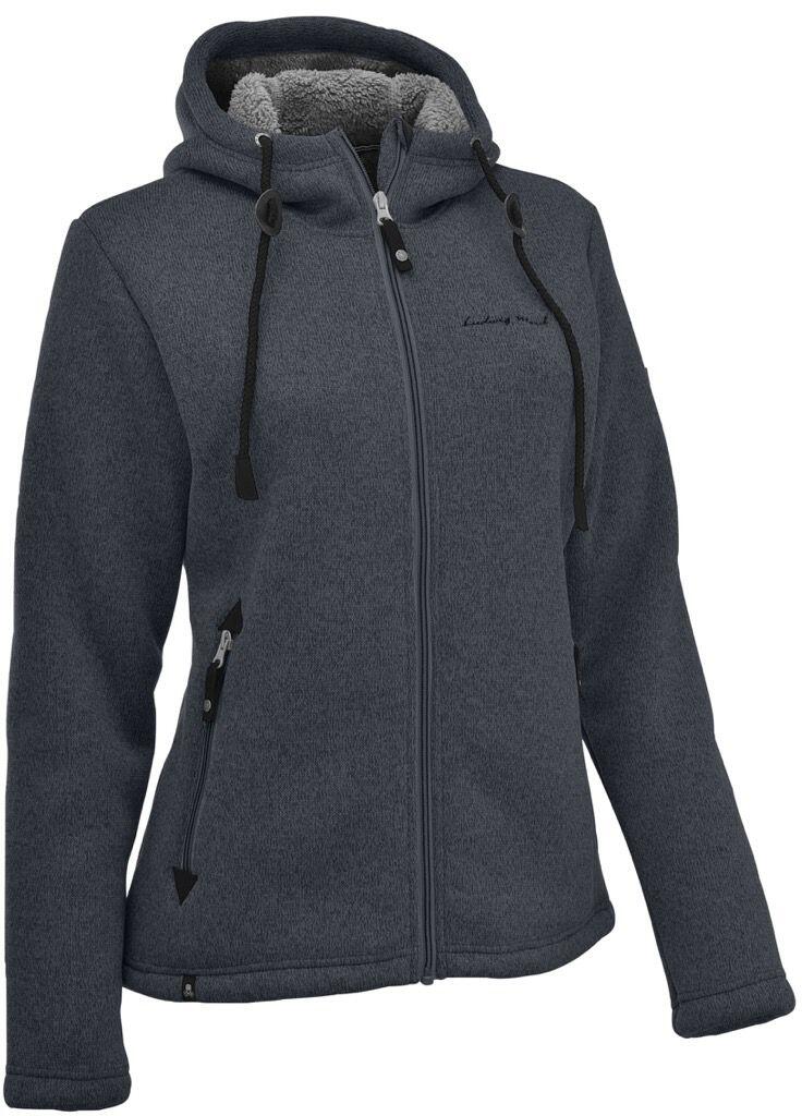 Maul Chieming Strickfleecejacke dunkelgrau