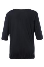 Serena Malin Shirt Unifarben Elastikbund