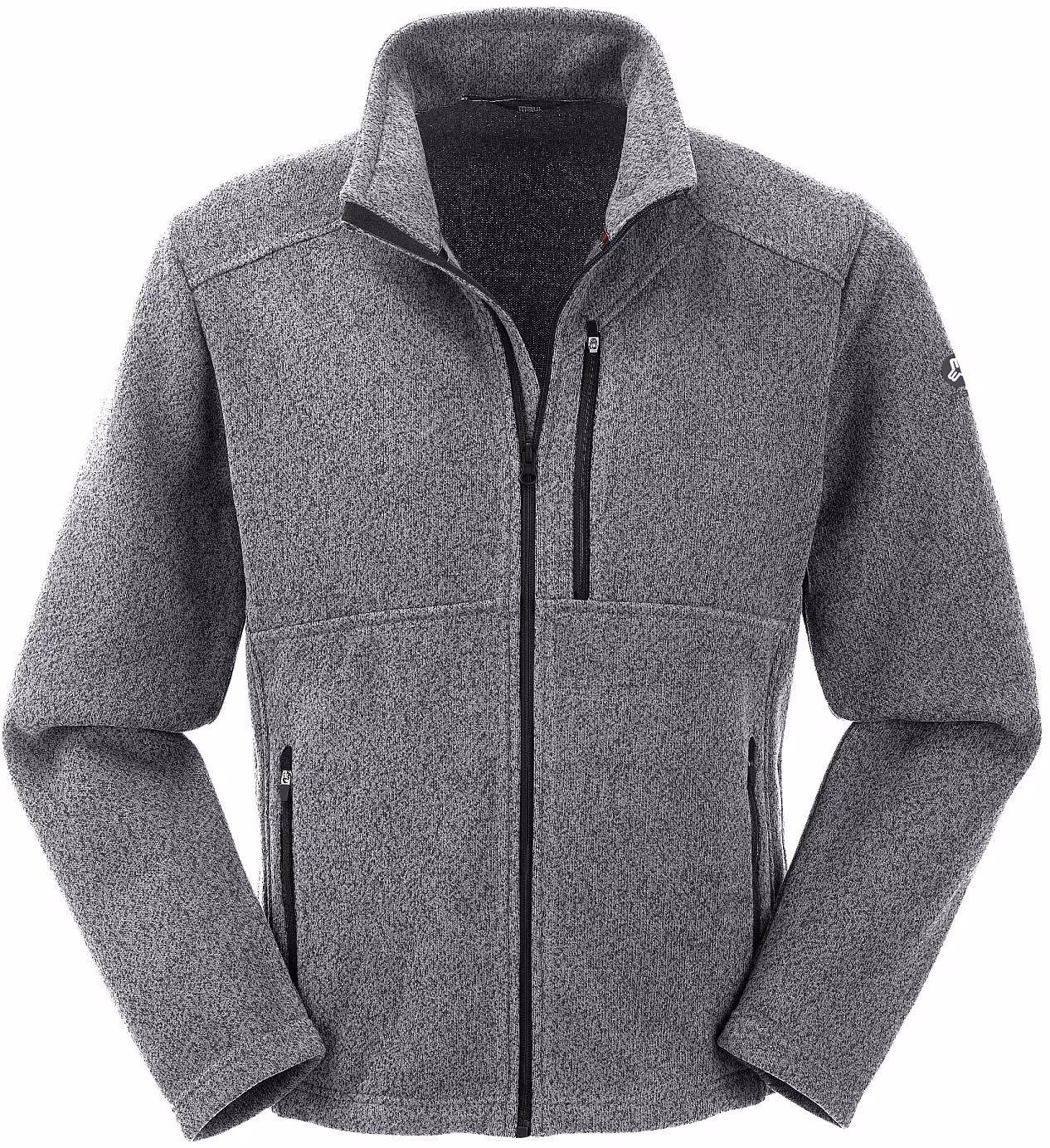 Maul Oberstdorf II Strickfleecejacke grau meliert - 58