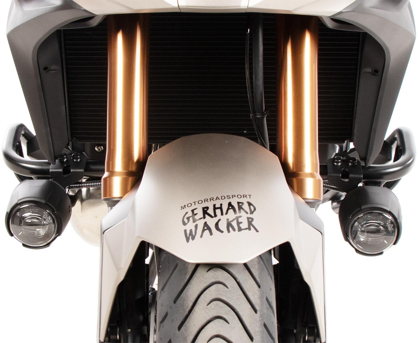 Adapterset f&uuml;r original Zusatzscheinwerfer f&uuml;r Kombination mit Hepco&Becker Motorschutzb&uuml;gel f&uuml;r Honda NT 1100 / DCT / ES (2025-)