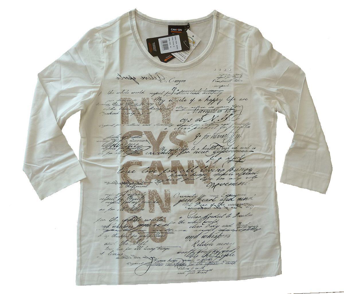 Canyon T-Shirt 3/4 Arm Druck offwhite