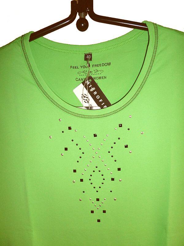 Canyon Women Sports T-Shirt mit Nieten apfelgr&uuml;n