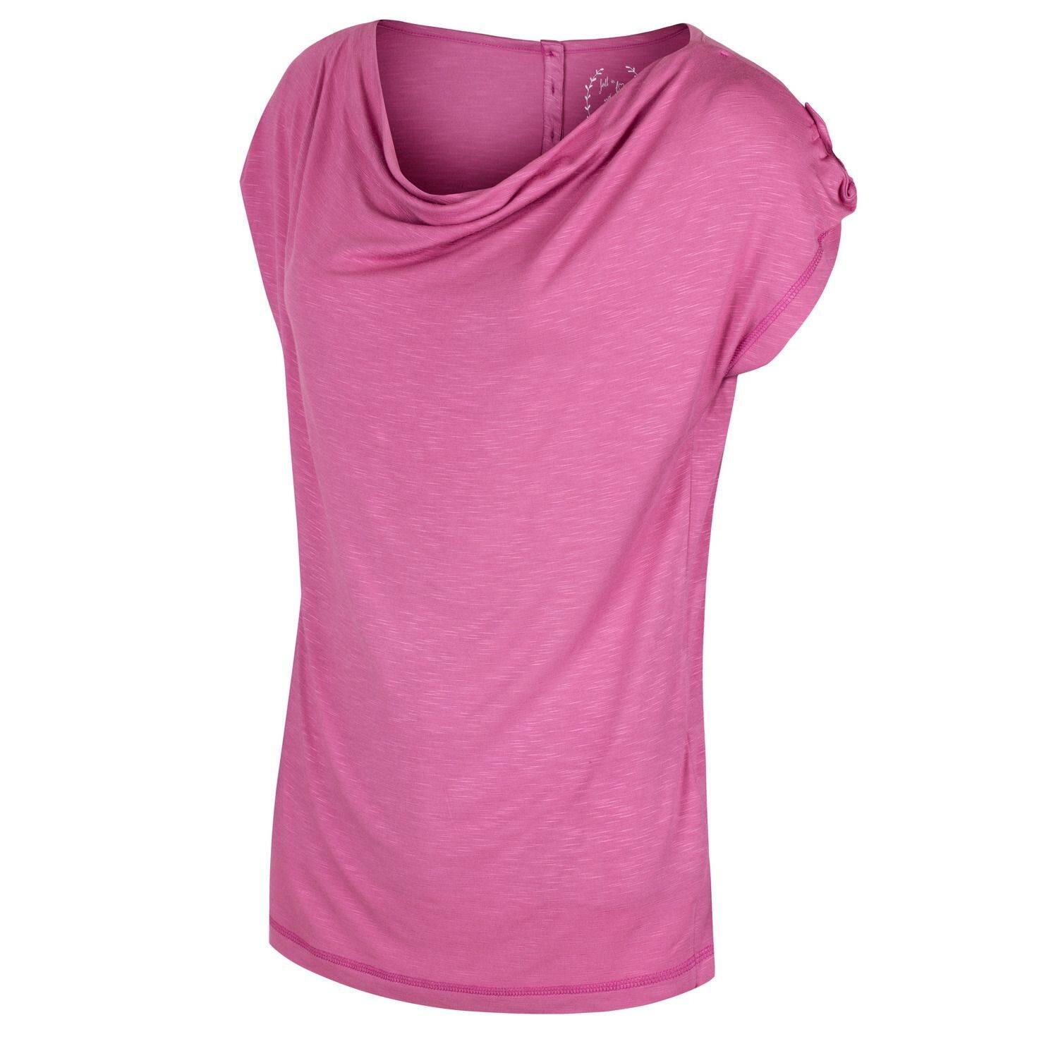 Regatta T-Shirt Nolana Wasserfallkragen red violet