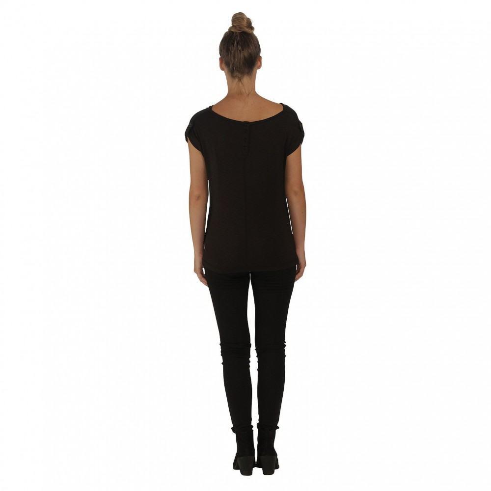Regatta T-Shirt Nolana Wasserfallkragen black