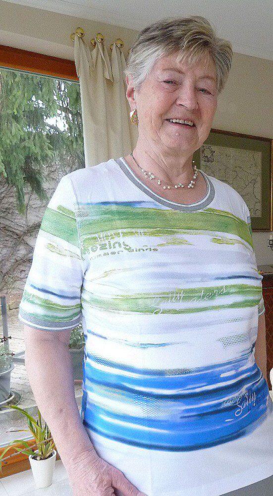 Canyon Women Sports T-Shirt Druck Seablue