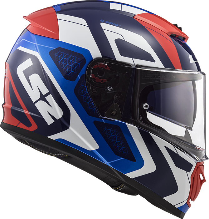 LS2 Helm Breaker Android Blue Red FF390