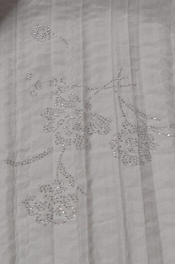 Larissa Bluse weiss mit silber