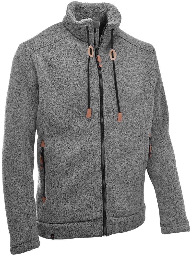 Maul Lichtenau Strickfleecejacke grau