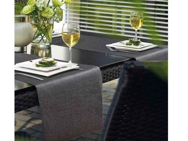 Tischläufer Miami in Farbe metallic silver