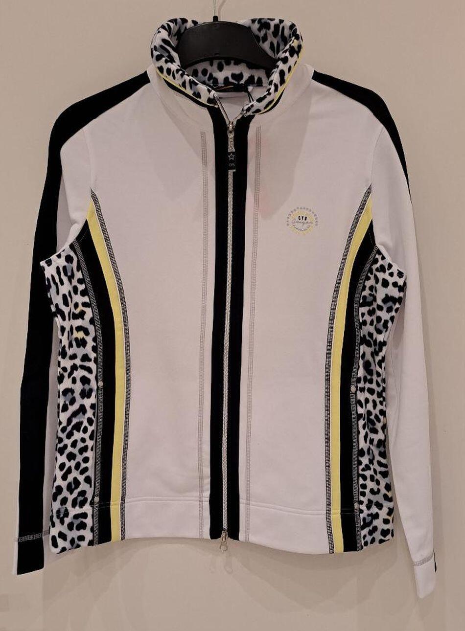 Canyon Sweatjacke Palma weiss-schwarz-lemon