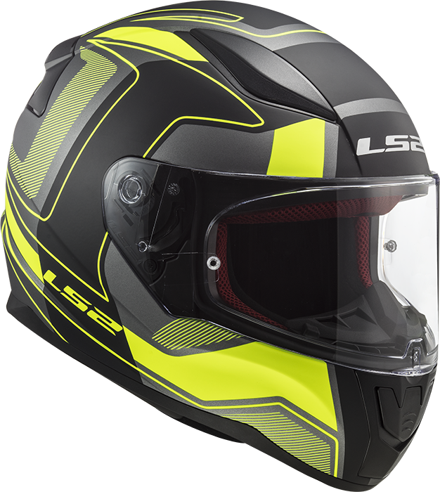 LS2 Helm Rapid Carrera FF353 matt black-yellow