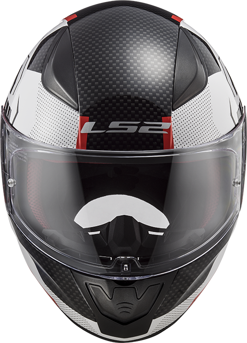 LS2 Helm Rapid Ghost FF353 white-black-red