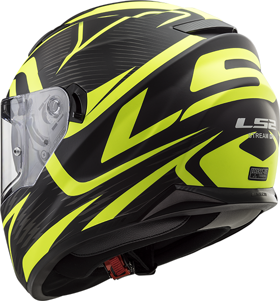 LS2 Helm Stream Evo Jink matt black H-V yellow FF320