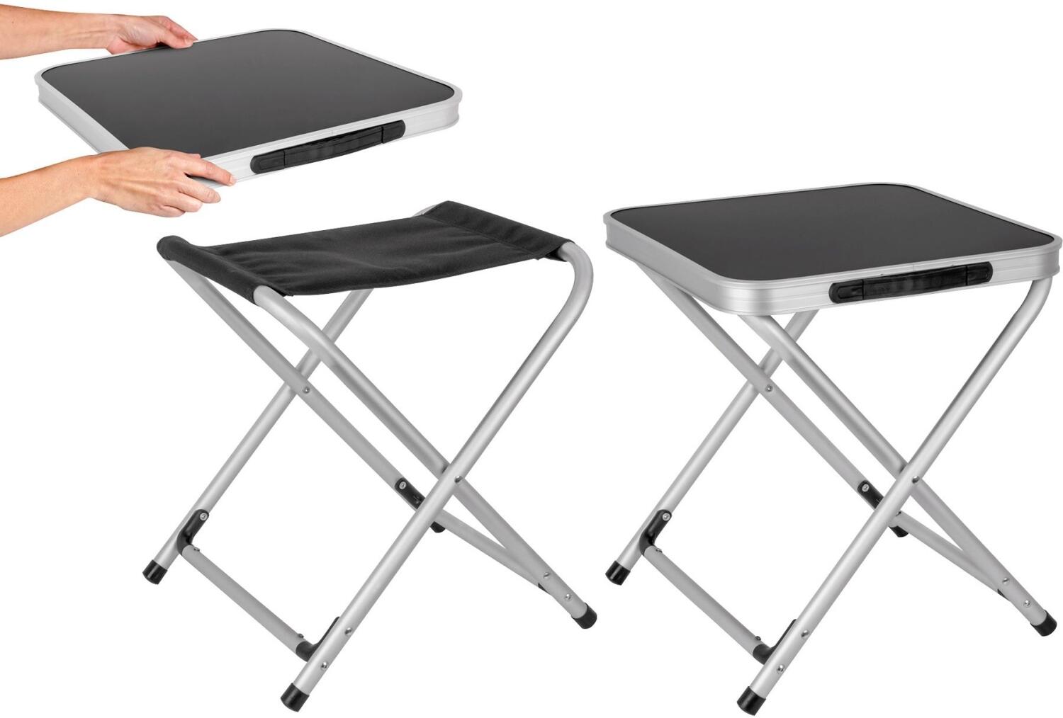 Bild dient zur Darstellung (Lieferumfang 1 Hocker und 1 Tischplatte )