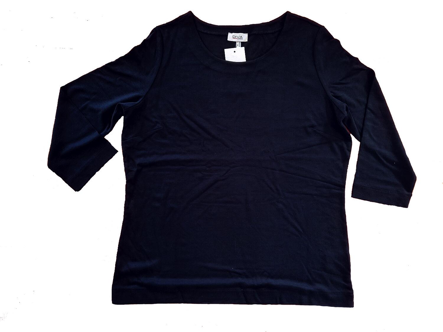 Serena Malin Sweatshirt einfarbig navy Diva