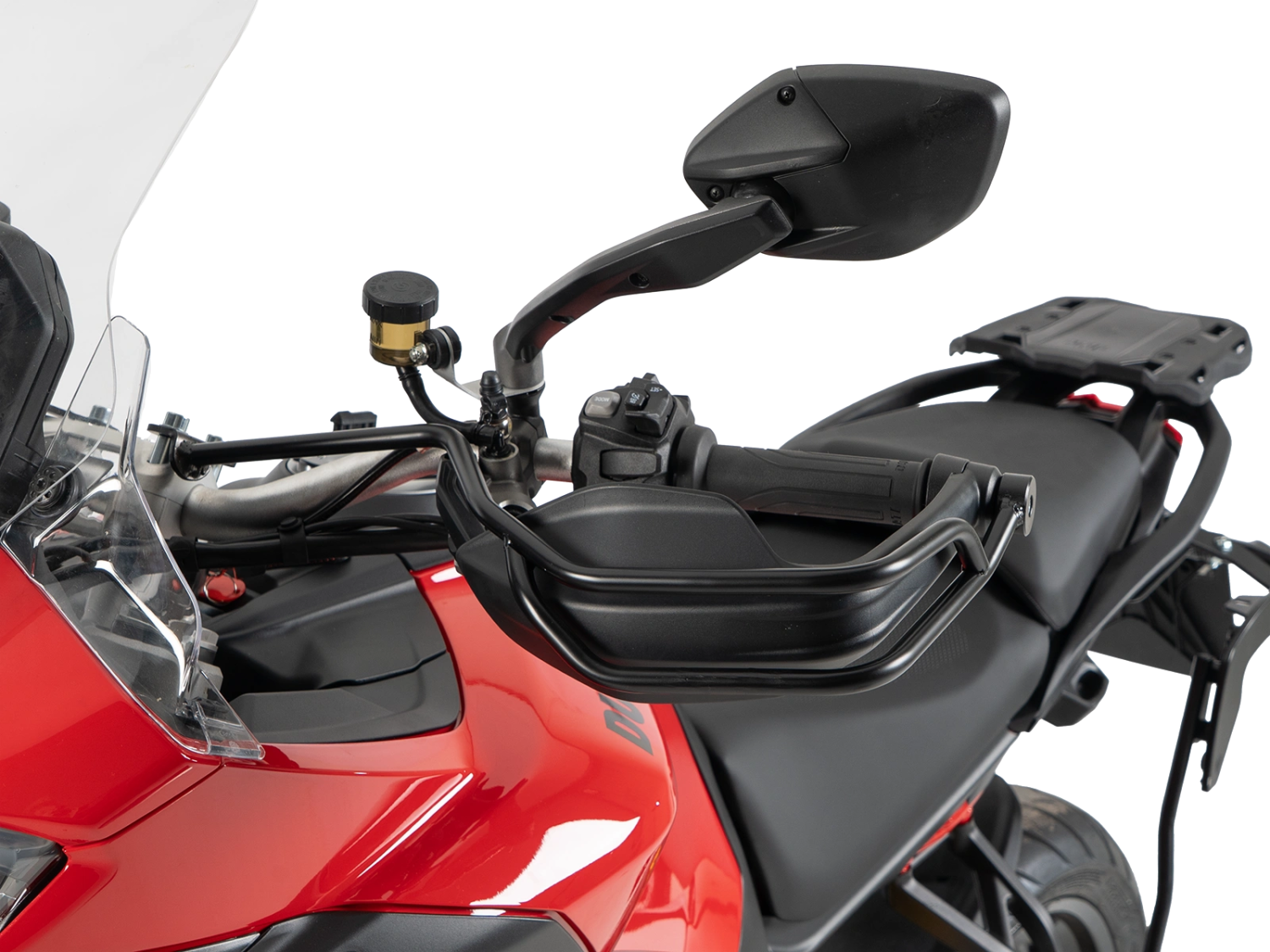 Griffschutz für Ducati Multistrada V2 / S (2025-) schwarz - Seitenansicht links Griffschutz Ducati Multistrada V2