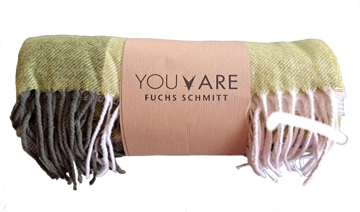 Fuchs Schmitt Schal gr&uuml;n-kiwi-flieder-wollweiss