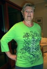 Canyon T-Shirt 3/4 Arm gr&uuml;n-zinn Druck