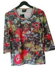 Canyon T-Shirt cherry-silver-print