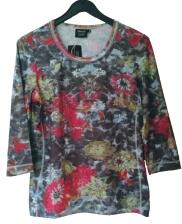 Canyon T-Shirt cherry-silver-print