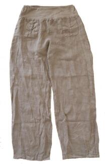 Leinenhose Farbe taupe