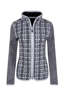 Canyon Damen Jacke in Strickoptik schwarz-grau-weiss