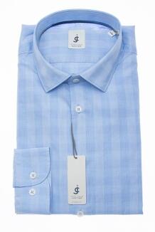 Jupiter Hemd Ton-in-Ton hellblau