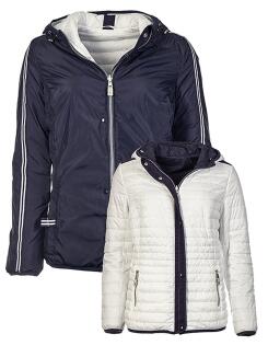 Nickel Outerwear Damen Wendejacke Marine-Weiss