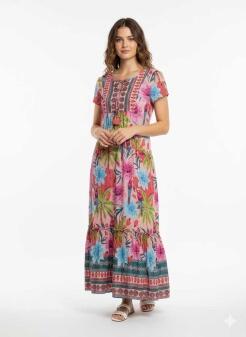 One Summer Maxi-Kleid Palm Parrot