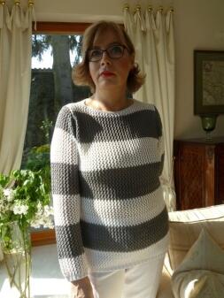 Canyon Women Sports Pullover grau-weiss