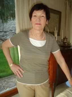 Damen T-Shirt khaki 2 Lagenlook