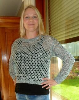 Kaffe Bethany Pullover Netzstruktur