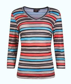 Canyon T-Shirt 3/4 Arm sand-salmon-türkis