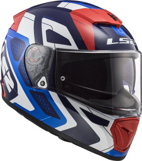 LS2 Helm Breaker Android Blue Red FF390