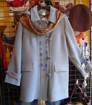 Dufflecoat -Duffle taubenblau