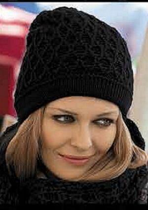 Kai Balke Set Loopschal und Mütze schwarz