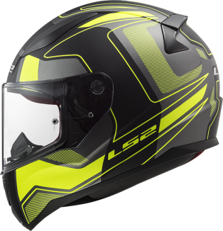 LS2 Helm Rapid Carrera FF353 matt black-yellow