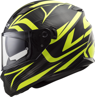 LS2 Helm Stream Evo Jink matt black H-V yellow FF320