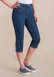 Adelina Jeanshose 4-Pocket Jeans 3/4 Länge