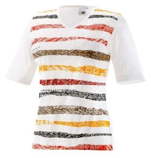 Joy T-Shirt Wiona tobacco stripes