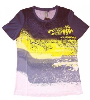 Canyon Women Sports T-Shirt Druck anthrazit-gelb