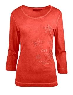 Canyon T-Shirt 3/4 Arm Sternenstick red clay