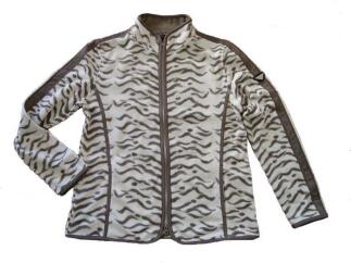 Canyon Fleecejacke Print -offwhite-macchiato
