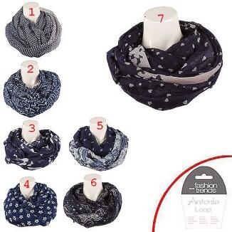 Antonio Loopschal navy Print