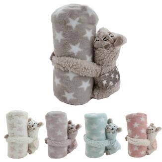 Antonio Kinder Baby Fleecedecke Lama