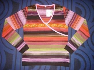 Pullover in Wickeloptik ,rosa