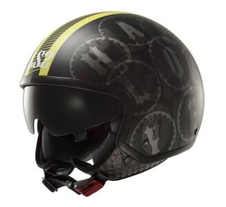 LS2 OF561 Duo matt visible yellow Jethelm