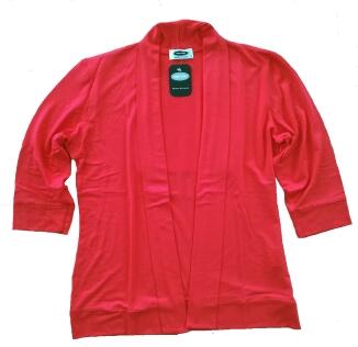 UNO PIU Damen Shirtjacke rot Cardigan